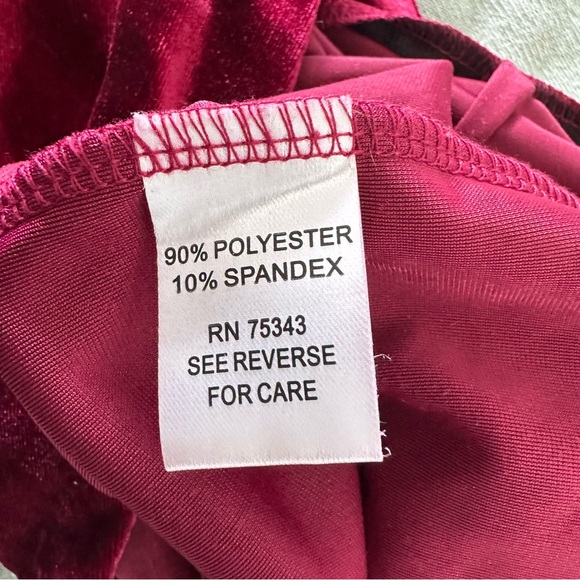 Torn By Ronny Kobo Red Velvet Flare Pants Size XS - Picture 5 of 9